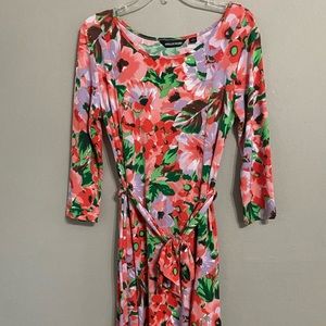 NWOT Nina Leonard Floral Dress